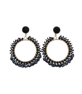 Amanda B. Midnight Sparkle korvakorut - musta - naisten korut - lifestyle - IHANA Store - naisten pukeutuminen