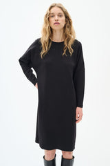 InWear Annie collegemekko - musta - trikoomekot - naisten mekot - muoti -lifestyle - IHANA Store
