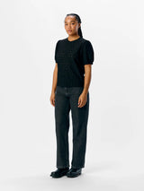 Object_Laila_t-paita_musta - naisten muoti - vaatteet - lifestyle - IHANA Store