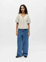 Object Lisa jakku - beige - juhlajakku - naisten vaatteet - lyhythihaiset jakut - muoti - IHANA Store - kotimainen verkkokauppa
