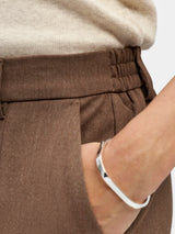 Object Lisa housut - meleerattu ruskea - kapeat lahkeet - naisten vaatteet - naisten housut - naisten muoti - lifestyle - IHANA Store