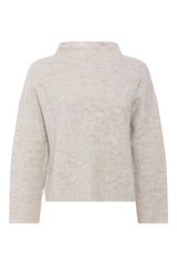 PBO Svera neule - neulepusero - beige - naisten vaatteet - muoti - lifestylemyymälä - HANA Store
