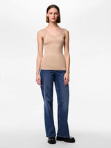 Pieces Barbera pitsitoppi - beige - alustopit - naisten muoti - lifestyle - IHANA Store