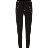 Rue de Femme Columbine gold housut - musta - naisten housut - muoti - lifestyle - IHANA Store