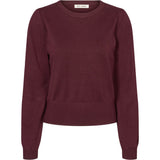 Rue de Femme Softy Sorrel neule pitkähihainen - viininpunainen - naisten muoti - vaatteet - pukeutuminen - villaton neule - lifestyle - IHANA Store