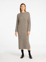 Selected Femme Gabella neulemekko - beige - naisten vaatteet - mekot - IHANA Store
