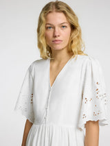 Selected Femme Dahlia mekko - valkoinen - naisten muoti - vaatteet - lifestyle - IHANA Store