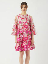 YAS Flowering mekko - pinkki - fuksia - naisten juhlamekot - muoti - pukeutuminen - lifestylemyymälä- IHANA Store - kotimainen verkkokauppa