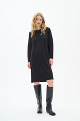 InWear Annie collegemekko - musta - trikoomekot - naisten mekot - muoti -lifestyle - IHANA Store