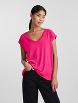 Pieces Kamala t-paita - pinkki - Naisten vaatteet - muoti - lifestyle - IHANA Store - verkkokauppa