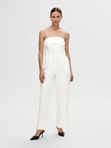 Selected Femme Vinelle haalari - valkoinen - naisten vaatteet - jumpsuit - hihaton - juhlavaatteet - IHANA Store - lifestylemyymälä