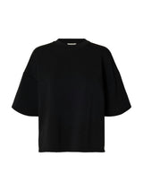 Selected Tenny collegepusero - musta - naisten paidat - puserot - collegepaidat - naisten muoti - lifestyle - IHANA Store - kotimainen verkkokauppa
