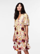 YAS Flowerings mekko  - monivärinen - naisten juhlamekot - muoti - pukeutuminen - lifestylemyymälä- IHANA Store